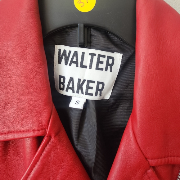 Walter Baker Red Leather Jacket Size Small - Picture 5 of 7